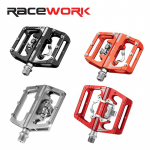 RACEWORK M215 pedaalid jalgratta jalatoele Mtb segapedaalide klamber maastikuratta jalatugi topeltfunktsiooniga spd alumiiniumist M215 Black