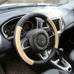 My Good Car Pu Nahast auto rooli kaitsekate Roolikatted Jeep Renegade 2015 2016 2017 Compass 2017 black with beige