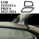Carbon fiber style center console upper air AC vent cover trim for Toyota Prius