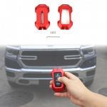 Aluminum alloy Key Fob Cover Skin Case Protector For Dodge RAM 1500 2018+ Red