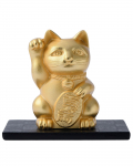 Matt Kuld Parem K&auml;pp T&otilde;stetud Metallist &Otilde;nnelik Hea Feng Shui Takaoka Vasktooted Gin-Yado Maneki-neko (Kullatud, Viimistlus) - - - Kass, Maneki-neko, &Otilde;nn,