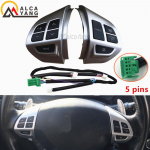 Steering Wheel Volume Sound Button For Mitsubishi Outlander XL 2.4 S12 2008 CW5W 4b12 Lancer 10-2007 factory motor 2.0 converter Sliver 5pin