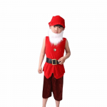 Uus muinasjutt Seitse p&ouml;ialpoissi kost&uuml;&uuml;m rollim&auml;nguks riietumine p&ouml;ialpoisi cosplay kost&uuml;&uuml;m j&otilde;uludeks &uuml;likond poistele t&uuml;drukutele j&otilde;ulup&auml;kapiku kost&uuml;&uuml;m uueks aastaks 110 punane