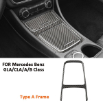 S&uuml;sinikkiust Auto Keskkonsooli Panipaiga Paneeli Liistukate Dekoratsioon Sisekleebis Mercedes Benz GLA CLA A B Klassile Ashtray Panel gray