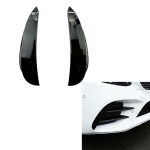 Esipamperi splitter Pamperi splitter K&uuml;lje&otilde;huava klapp Fin kate Mercedes-Benz E-klassile W213 C238 E200 E300 E350 AMG 2016- Bright Black