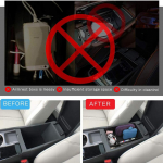 Center Console Organizer Tray Armrest Tray Secondary Storage ert Tray For Sonata DN8  Black+White Blackwhite