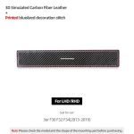 Betterhumz for BMW F30 F32 F34 Dashboard trument Panel Anti-dust Pad Trim Made of Alcantara Car Interior Tuning Accessories PVC black