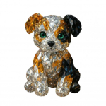 V&otilde;lskristallist Loomaskulptuur L&auml;bipaistvast Klaasist Koer Kass &Ouml;&ouml;kull Kotkas Leopard Figuriin Kuju Kodu Kontori Laua Kaunistus Ornament