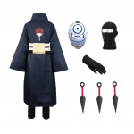 Uchiha Obito Akatsuki N&otilde;id Ninja Mask Anime Cosplay Kost&uuml;&uuml;m M
