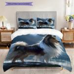 Austraalia lambakoera mustriga voodipesu tekkikomplekt Tekikate padjap&uuml;&uuml;r Kodu kaunistus S&uuml;nnip&auml;evakingitus (1 * tekikott + 2 * padjap&uuml;&uuml;ri, ilma s&uuml;damikuta) 135x200cm