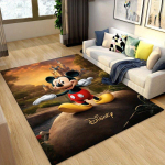 1 tk Disney Mickey Mouse ja Minnie (46)01 Mustriga Vaip Ala Vaip Libisemisvastane Vaip K&auml;sipesu Pesemiseks P&otilde;randamatt Sobib Elutuppa Magamistuppa Kodu Kaunistuseks 100cm by 120cm brown