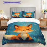 Rebasemustriga voodipesu Tekikott Tekikott Padjap&uuml;&uuml;r Kodu kaunistus S&uuml;nnip&auml;evakingitus (1 * tekikott + 2 * padjap&uuml;&uuml;ri, ilma s&uuml;damikuta) 135x200cm blue