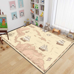 15 suurust Antiikpiraatide aardekaardi vaip magamistoa elutoa jaoks Boho dekoratsioon Laste roomamismatt Kolledži &uuml;hiselamu dekoratsioon 70x100cm (28x39in)