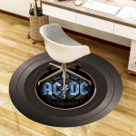 1 tk AC/DC Black Ice albumikaane &uuml;mmargune vaip, valmistatud pol&uuml;estrist, ideaalne kontoritoolide, elutubade kaunistamiseks 100cm gray