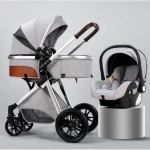 Poussette 3 en 1 B&eacute;b&eacute; Combin&eacute;e Si&egrave;ge-auto + Nacelle R&eacute;versible R&eacute;glable hall