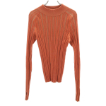 DENHAM wool blend Long sleeve sweater F Orange knit Women Used brown