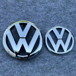 VW GTI GOLF Klapikorgid 2026 Kuum Volkswagen VW Veljekorgid 2 tk 135mm 110mm Auto Esiv&otilde;re Embleem ja Tagaluugi Embleemi Kate Lo gray