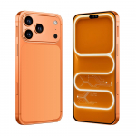 Kvaliteetne silikoon&uuml;mbris i17 Pro Maxile Android 7.3-tolline Globaalne V&auml;ljalase 8000mAh Aku mobiiltelefoni kest Nutikas Originaal 8GB 256GB oranž
