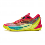 Anta Shock Wave 6 Cushioning Slip Resistant Low top Basketball Shoes Women's Red Yellow 122431106Q-1 38