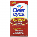 Clear Eyes, Maksimaalne dekongestant, Niisutavad/dekongestandid silmatilgad, 0,5 fl oz (15 ml)