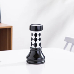 Keraamiline malem&auml;ng Must-valge ruuduline malem&auml;ngu kaunistus Loov pehme kaunistus Kodu kaunistus Mudelruum Kodusisustus Decor black