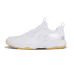Li Ning Ace Cushioning Slip Resistant Abrasion Resistant Breathable Mid top Badminton Shoes Unisex White AYTT001-5 43 white