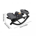 Rock Stepper Masin Treening Harjutus J&otilde;usaali Varustus Kaasaskantav Vaikne K&uuml;lgsuunaline Stepper Masin Koju J&otilde;usaali Jalgadele K&otilde;hulihastele must