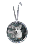 Pembroke Welsh Corgi - crystal bauble with a photo, dog photo in crystal, personalized Christmas tree ornament by Art-Dog brand