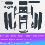For Land Rover Range Velar Full set interior Film Gear Panel TPU Transparent Protection Navigation screen Anti-scratch Sticker For LHD