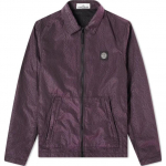 Stone Island Logo plaastriga T&otilde;mblukuga Sirge Pikkade varrukatega Jakk Meeste jakid Lilla 731511534-V0129 M