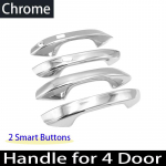 Stiilne must s&uuml;sinikkiust v&auml;lisilme Volkswageni VW Multivan T7 jaoks Kroomitud autoukse k&auml;epideme kate Autotarvikud Kleebis Chrome 4 handle