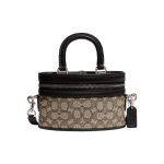 Coach Trail 20 Klassikaline Monogramm T&otilde;mblukuga Sulgemine Jacquard Kanga Ja Nahast Crossbody &Otilde;lakott V&auml;ike Naiste k&auml;ekotid CG250-LHUW7 Basic Set (Bag+Dust Bag)