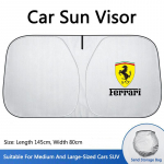 Auto logo Kokkupandav P&auml;ikesekaitsekate Tuuleklaasi Visiir UV-kaitse Ferrari Roma 488 Portofino F8 Spider SF90 Superfast LaFerrari jaoks