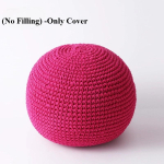 Ottomani v&auml;ljaheite kate(T&auml;itmine puudub)  K&auml;sitsi heegeldatud puuvillane p&otilde;randapuff Tatami/elutoa kaunistuseks Mitmeotstarbeline jalatoe kate 35x30cm Only cover pink
