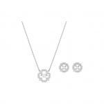 Swarovski Sparkling Dance Lille s&uuml;damekujuline Klassikaline Naiste K&otilde;rvar&otilde;ngaste Komplekt Imitatsioonikristallist Kaelakee Naiste k&otilde;rvar&otilde;ngad, kaelakee 5397867 Box (Random Color)