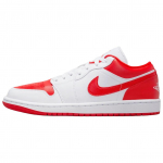 Jordan Air 1 Mugav istuvus Hingav Madal L&otilde;ige Retro Korvpallijalatsid Naiste toss Punane Valge DC0774-110 38.5