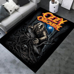 2025 Uus Ozzy Osbourne Vaip Vaipkatted elutuppa Magamistuppa Kodu Diivani Kaunistus, Laste m&auml;ngimine Libisemisvastane P&otilde;randamatt74 80x120cm( 31x47in) gray