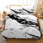 Hall Lilla Marmor 3D Voodipesu Komplekt Tekikott Tekk &Uuml;hekohaline Kahekohaline Kuninglik &Uuml;he Inimese Suurus Toa Kaunistus Lastele T&auml;iskasvanutele 70x133cm 2pcs