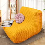 P&otilde;hjamaise Tatami &Uuml;hekohalise Diivani Kate Reclineri Tolmukate Seersucker T&auml;ielikult Kattev Universaalne Chaise Longue K&uuml;ljatoega P&auml;ikesetoolikate Kodu jaoks 1pc 90-110cm beige