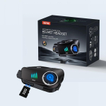 32G TF-kaardiga mootorratta DVR 1080P video WIFI kaamerasalvesti k&auml;ed-vabad k&otilde;ne HD veekindlate k&otilde;rvaklappide kiivri peakomplektiga 1500mah 32G gray