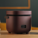 220v Mini riisipliit V&auml;ike 1-2 inimese riisipliit Kodumajapidamise &uuml;hekordne k&ouml;&ouml;k Kodumasinad Classical Brown