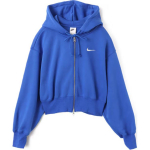 Nike Swoosh NSW PHNX Series FLC LSE Crop FZ M&auml;ngu Kapuutsiga Mugav Moodne Mitmek&uuml;lgne Jakk Naiste Jakid Sinine HJ0941-480 S