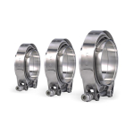 V Band Clamp 304 Stainless Steel 2 2.25 2.5 3 Inch 51 63 76 mm Turbo Exhaust Pipe Vband Clamp Male Female Flange V Clamp Kits 1.5 inch gray
