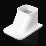75*65mm Konditsioneeri Torustiku Kate S&uuml;steem Valge PVC &Uuml;hendusotsa Kate Lame K&uuml;&uuml;narnukk Ilmastikukindel Seinakate &Uuml;hendus Torud 16mm