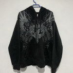 Y2K Street Uus Mood &Uuml;lem&otilde;&otilde;tmeline Koljuga Prindiga Kampsun Kapuutsiga Meeste Harajuku Vintage Hip Hop Populaarne Vabaaja Spordi Kapuutsiga Kampsun XXL black