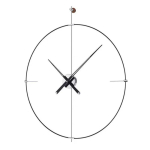 Suur Hispaania seinakell Kaasaegne elutuba Vaikne P&otilde;hjamaade seinakellad Loov luksuskell Stiilse disainiga kell Kodu kaunistus (as the picture,60CM) black