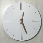 P&otilde;hjamaade Originaal Vaikne Seinakell Moodne Kabineti Elutoa Kvarts Seinale Riputatavad Kellad Kell Kodu Kaunistus (Gray,Diameter 23cm) hall v&auml;rv