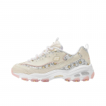 Skechers DLites Mugavad Mitmek&uuml;lgsed Moodsad Vastupidavad Madalad Vabaajajalatsid Naiste toss Off-White Roosa 150538-NTPK 36.5