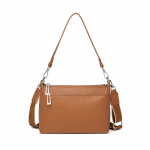 Ehtne Nahast Naiste Kott K&auml;ekott Moodne ja Lihtne &Uuml;he&otilde;la Crossbody Kott Veisenahast V&auml;ike Kott pruun