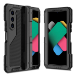 Samsung Galaxy Z Fold 7 / Fold 6 5 4 jaoks Metallist Tugevdatud Pantserklamber Kaitsekate Kogu Keha P&otilde;rutuskindel pliiatsipesa&uuml;mbris Opp Bag&For Samsung Galaxy Z Fold 4 5G 7.6" must